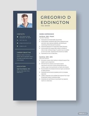 Fuel Driver Resume