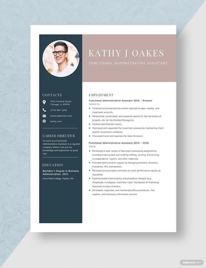 Functional Administrative Assistant Resume