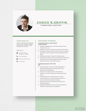 Fundraising Assistant Resume