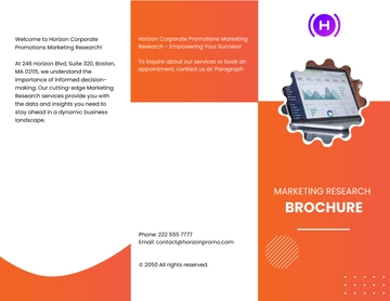 Free Marketing Research Brochure Template to Edit Online