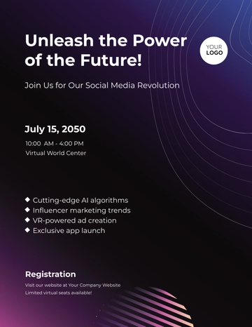 Free Social Media Campaign Promotion Flyer Template to Edit Online