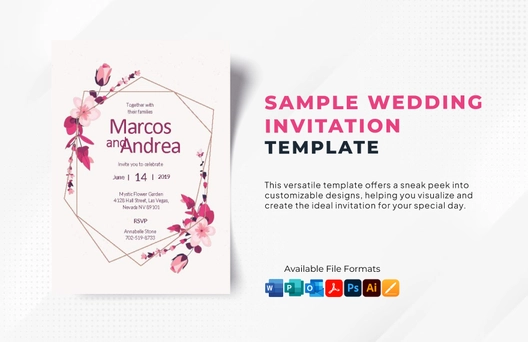 Sample Wedding Invitation Template