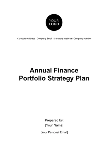 Free Annual Finance Portfolio Strategy Plan Template to Edit Online