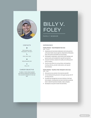 Family Worker Resume