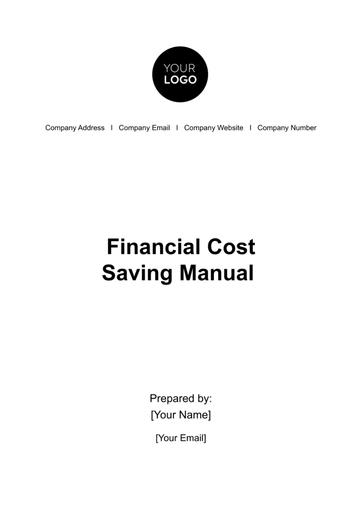 Free Financial Cost Saving Manual Template to Edit Online