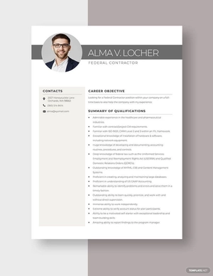 Federal Contractor Resume