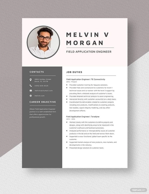 Field Application Engineer Resume
