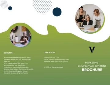 Free Marketing Company Achievements Brochure Template to Edit Online