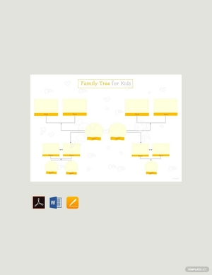 Family Tree Template for Kid's