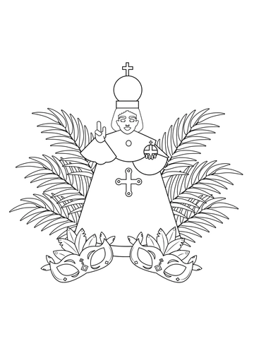 Free Sinulog Festival Drawing Template to Edit Online