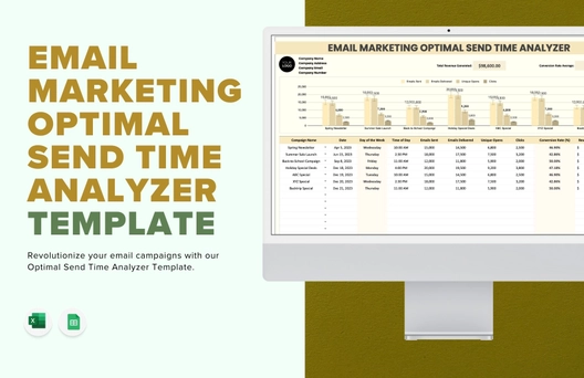 Email Marketing Optimal Send Time Analyzer Template