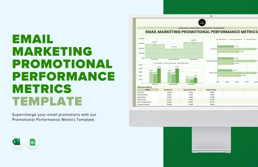 Email Marketing Promotional Performance Metrics Template Email Marketing Promotional Performance Metrics Template