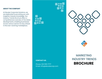 Free Marketing Industry Trends Brochure Template to Edit Online