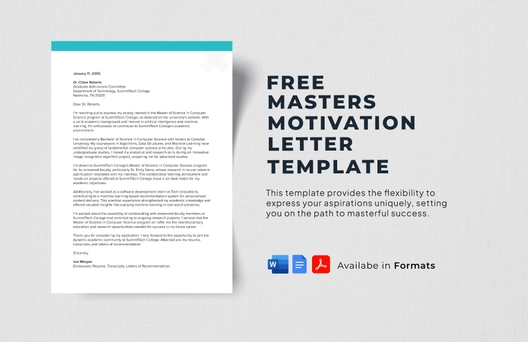 Masters Motivation Letter Template Masters Motivation Letter Template
