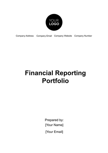 Free Financial Reporting Portfolio Template to Edit Online
