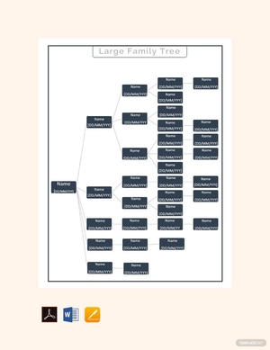 Printable Large Family Tree Template Printable Large Family Tree Template