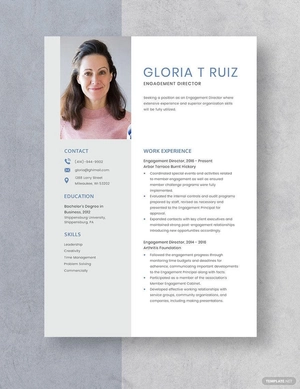 Engagement Director Resume
