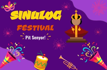 Free Sinulog Festival Banner Template to Edit Online