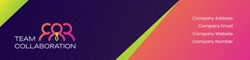 Free Team Collaboration Header Template to Edit Online
