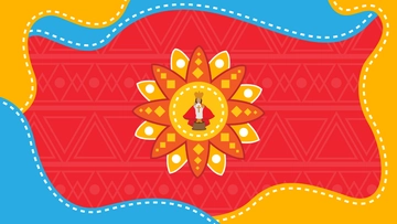Free Colorful Sinulog Background Template to Edit Online