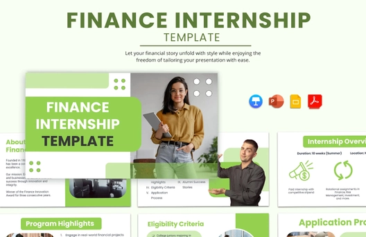 Finance Internship Template
