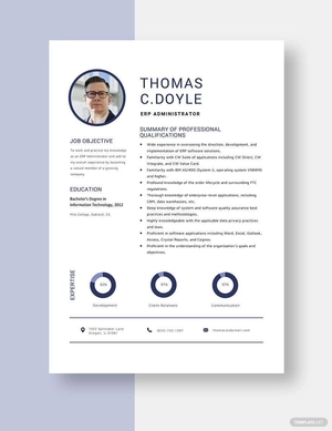 ERP Administrator Resume
