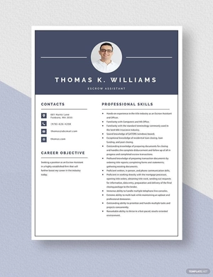 Escrow Assistant Resume