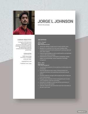 Event Planner Resume