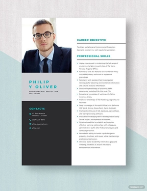 Environmental Protection Specialist Resume