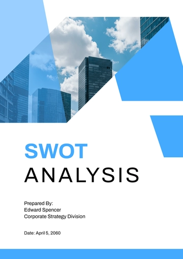 Free SWOT Analysis Template to Edit Online