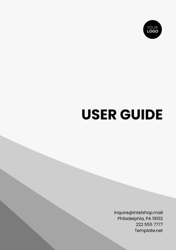 Free User Guide Template to Edit Online