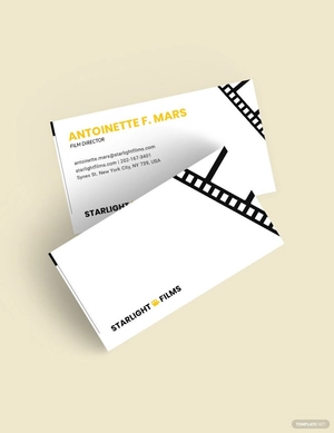 Film Director Business Card Template