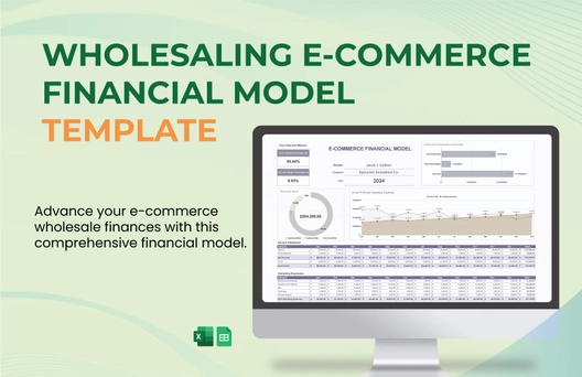 Wholesaling E-commerce Financial Model Template Wholesaling E-commerce Financial Model Template