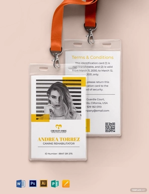 Animal Cruelty ID Card Template