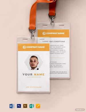 Blank Auto ID Card Template