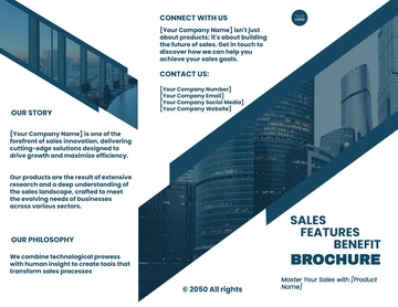 Free Sales Product Features and Benefits Brochure Template to Edit Online