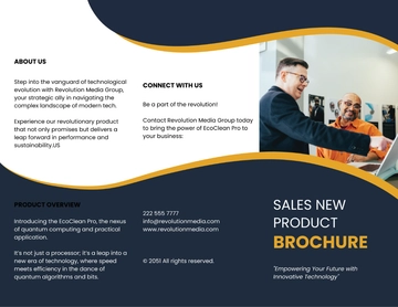 Free Sales New Product Brochure Template to Edit Online