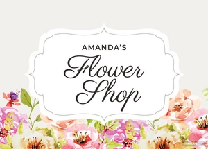Floral Postcard Template