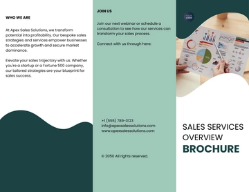 Free Sales Services Overview Brochure Template to Edit Online