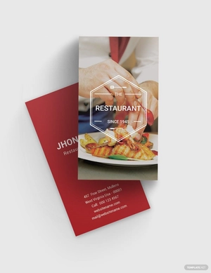 Ideal Restaurant Business Card Template Ideal Restaurant Business Card Template