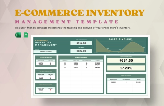 E-commerce Inventory Management Template