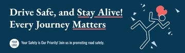 Free Road Safety Awareness Billboard Template to Edit Online