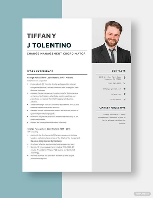 Change Management Coordinator Resume