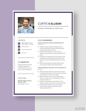 Change Management Specialist Resume