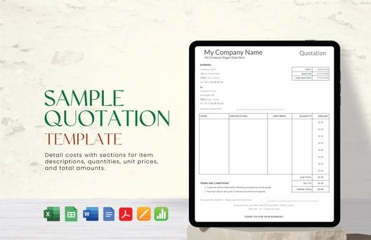Sample Quotation Template