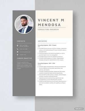 Consulting Engineer Resume