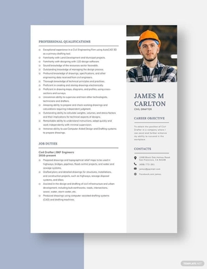 Civil Drafter Resume