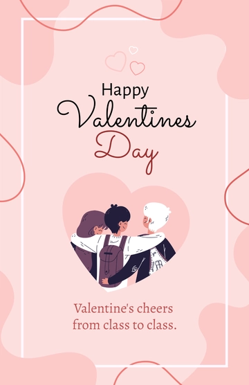 Free Valentine's Day Poster for School Template to Edit Online
