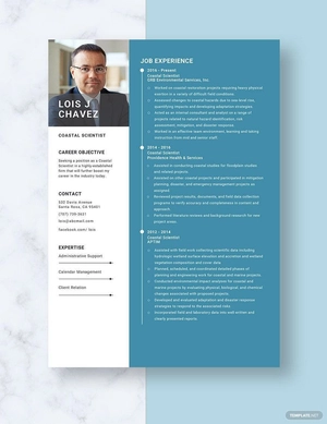 Coastal Scientist Resume
