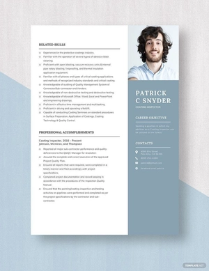 Coating Inspector Resume